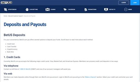 betus credit card verification form|Deposit and payout methods in sports betting BetUS.